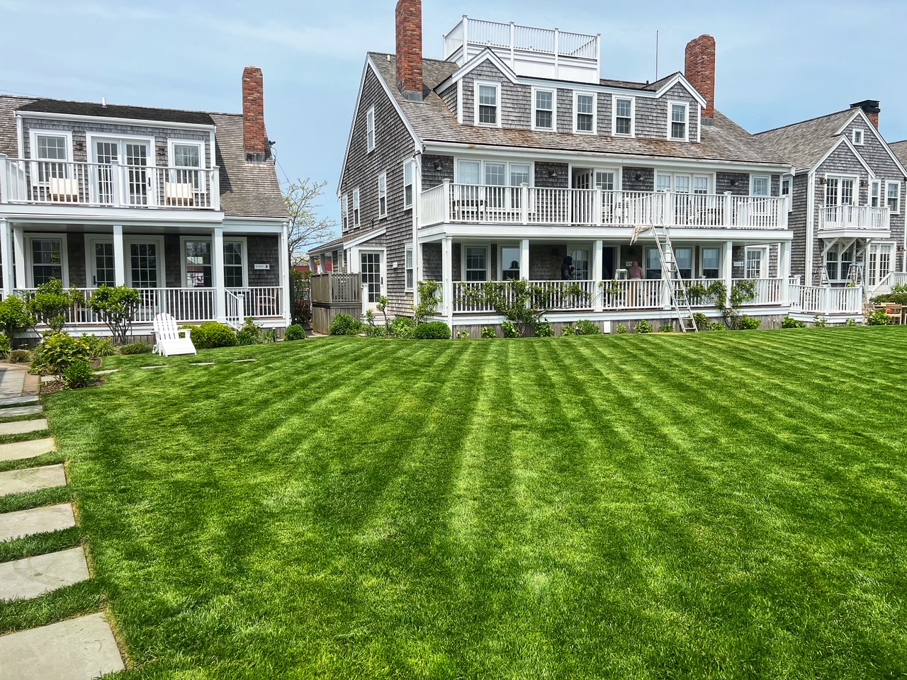 Classic Nantucket estate with striping