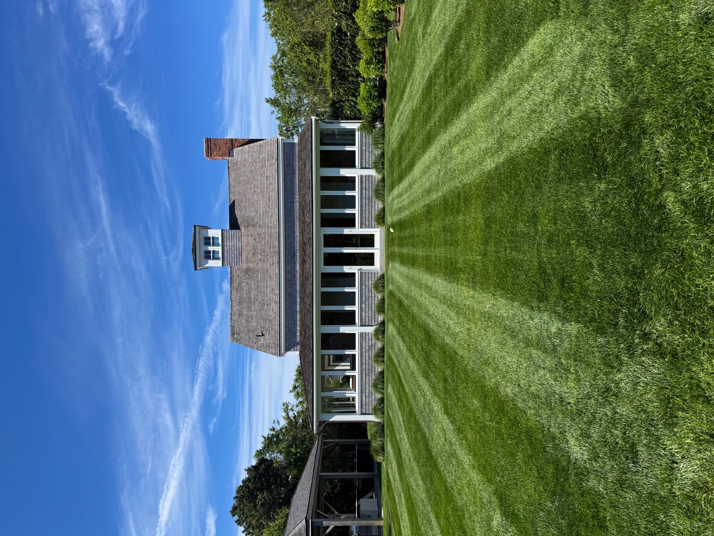 Large estate lawn