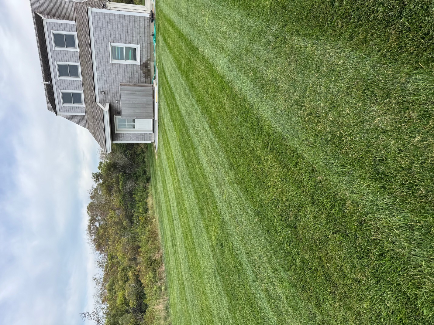 Modern home with deck