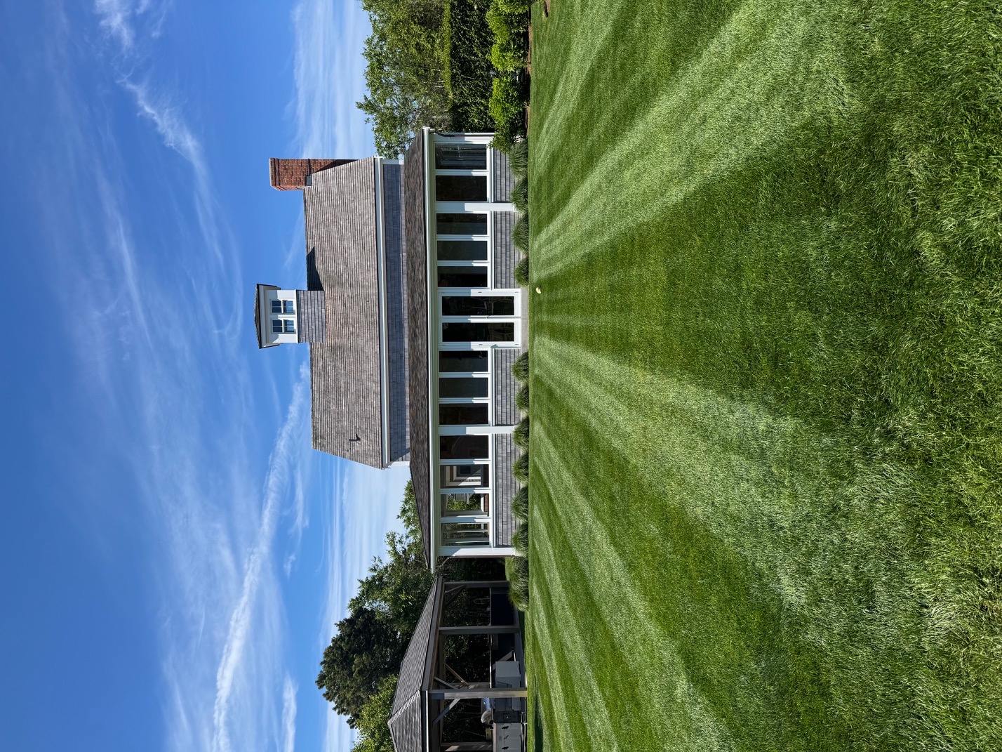 Modern home lawn
