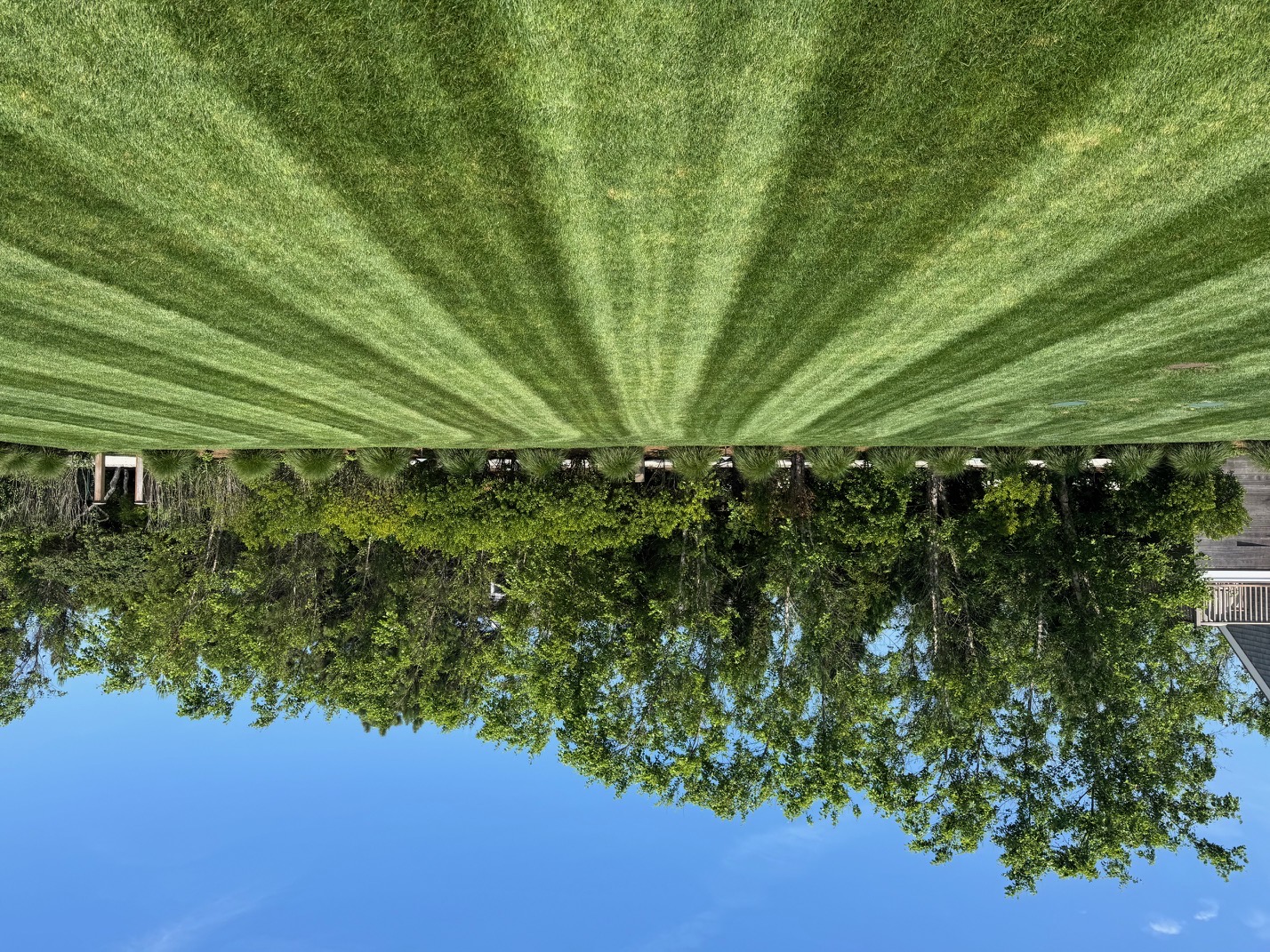 Radial sunburst pattern