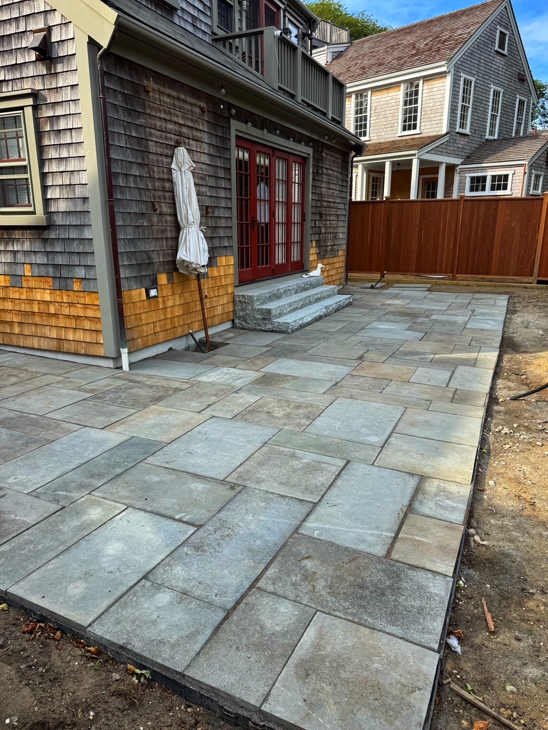 Patio with French doors
