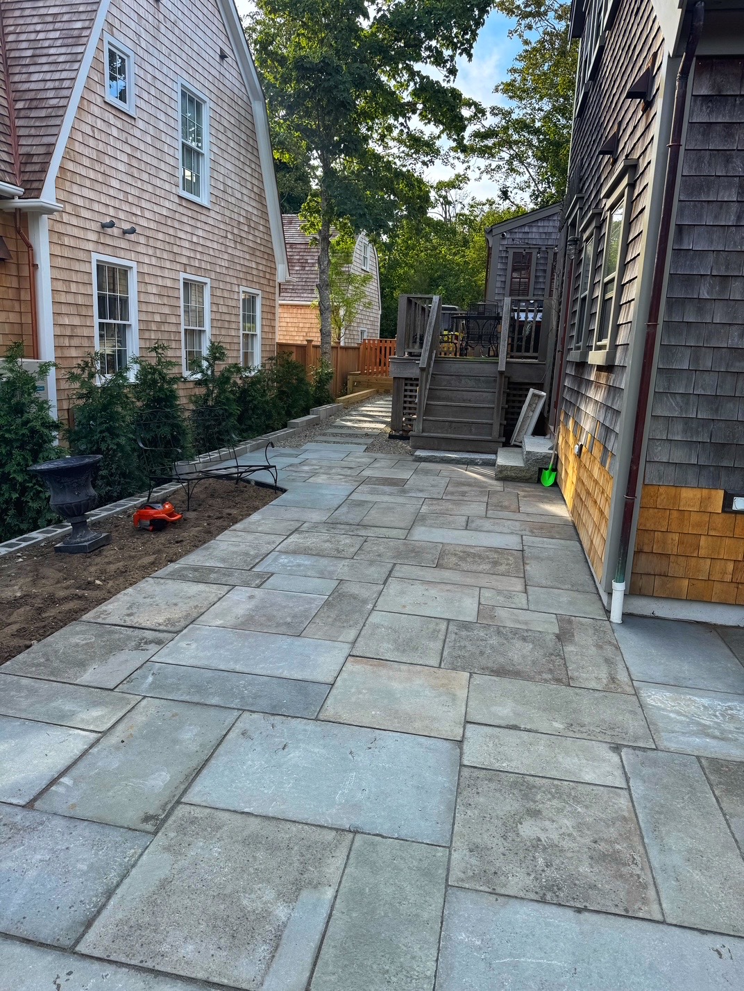 Patio walkway between homes